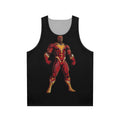 Superhero black unisex tank top