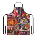 Watchmen character collage printed on an apron.