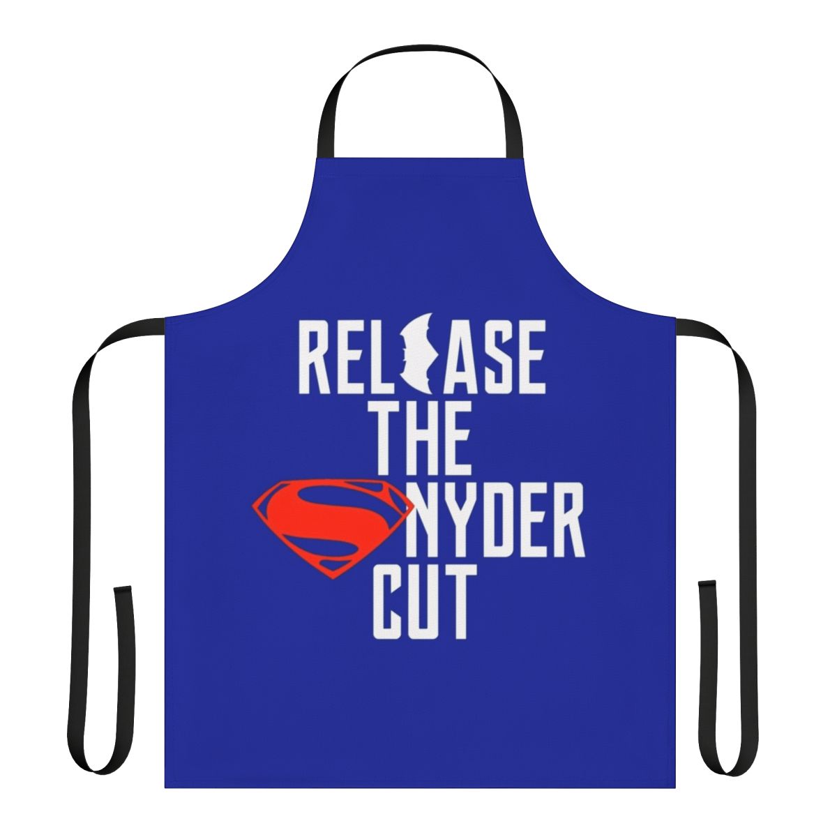 A high-quality apron featuring a superhero design, perfect for fans of the Zack Snyder Justice League movie.