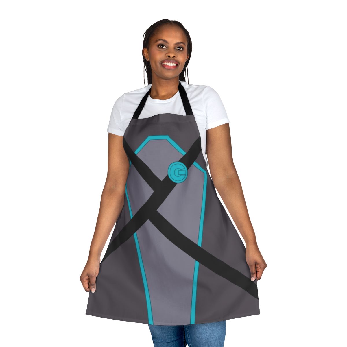 Agent 37 Superhero-Themed Apron with Nightwing Design