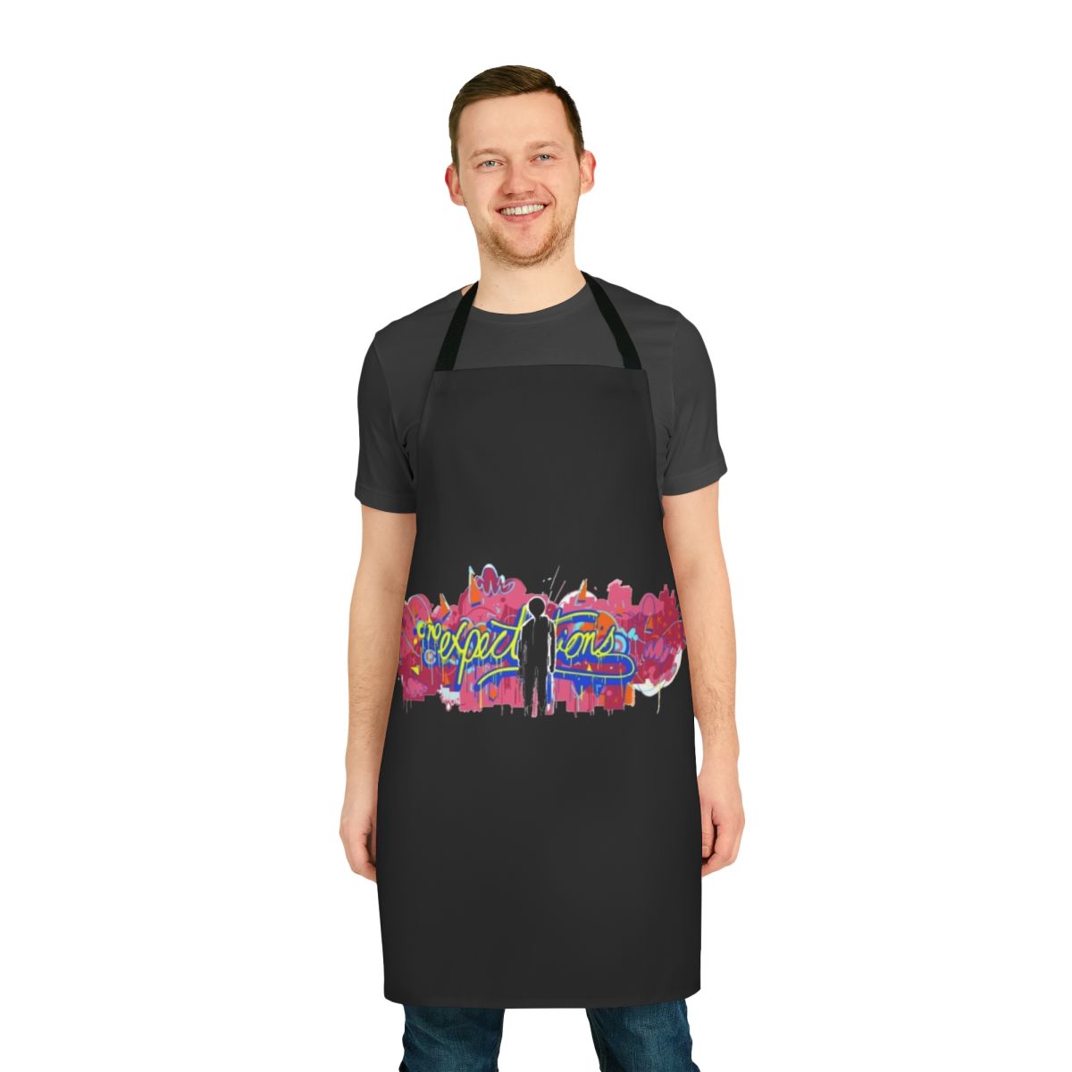 Spider-Man inspired apron with a modern, stylish design