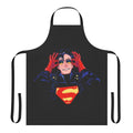 Superhero-themed apron featuring the iconic Superboy design