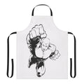 Superhero-themed apron with bold design and durable material for the home cook or baker