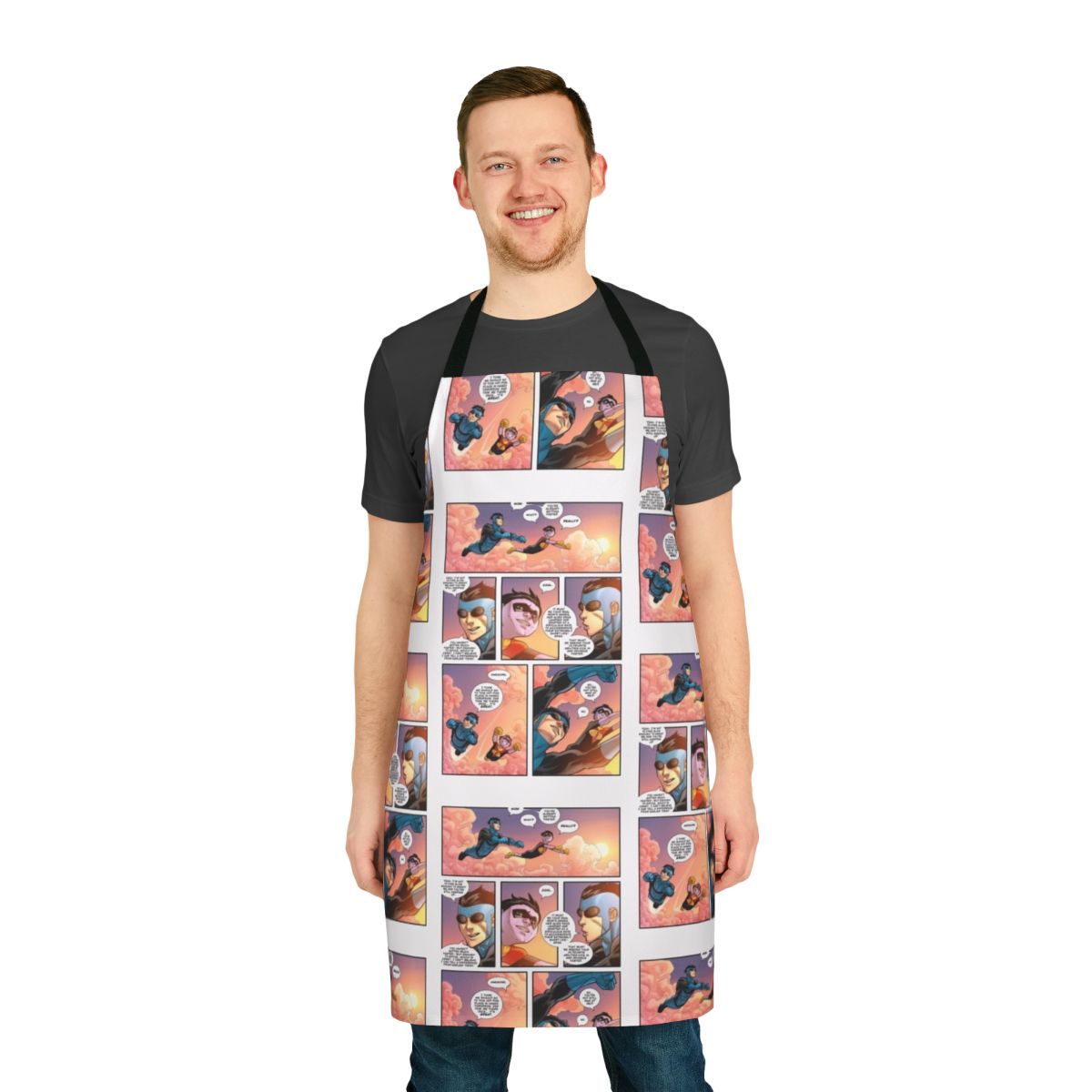 Invincible and Kid Omni Man Inspired Apron