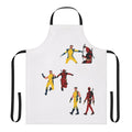 Superhero-themed apron featuring popular Marvel characters