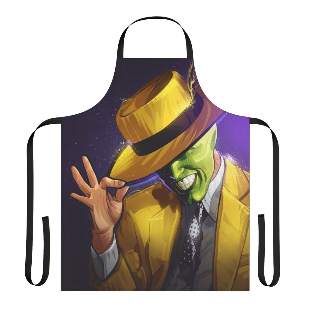 Apron featuring Jim Carrey's iconic character from "The Mask" comic book movie