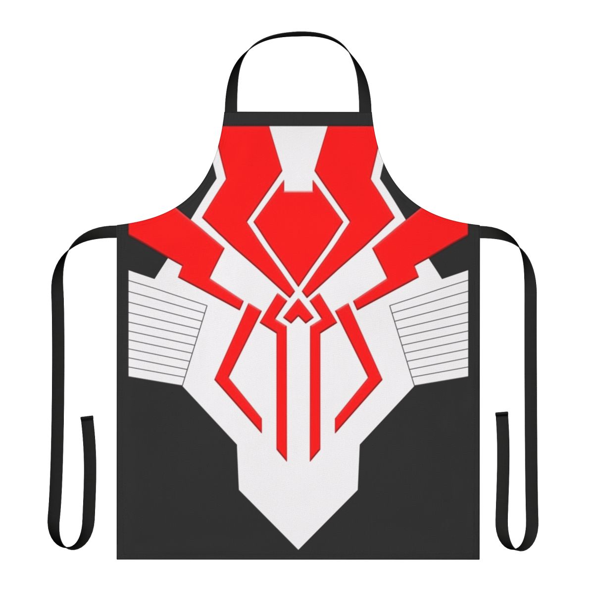 Apron featuring a spiderweb design and Marvel comic book-inspired artwork