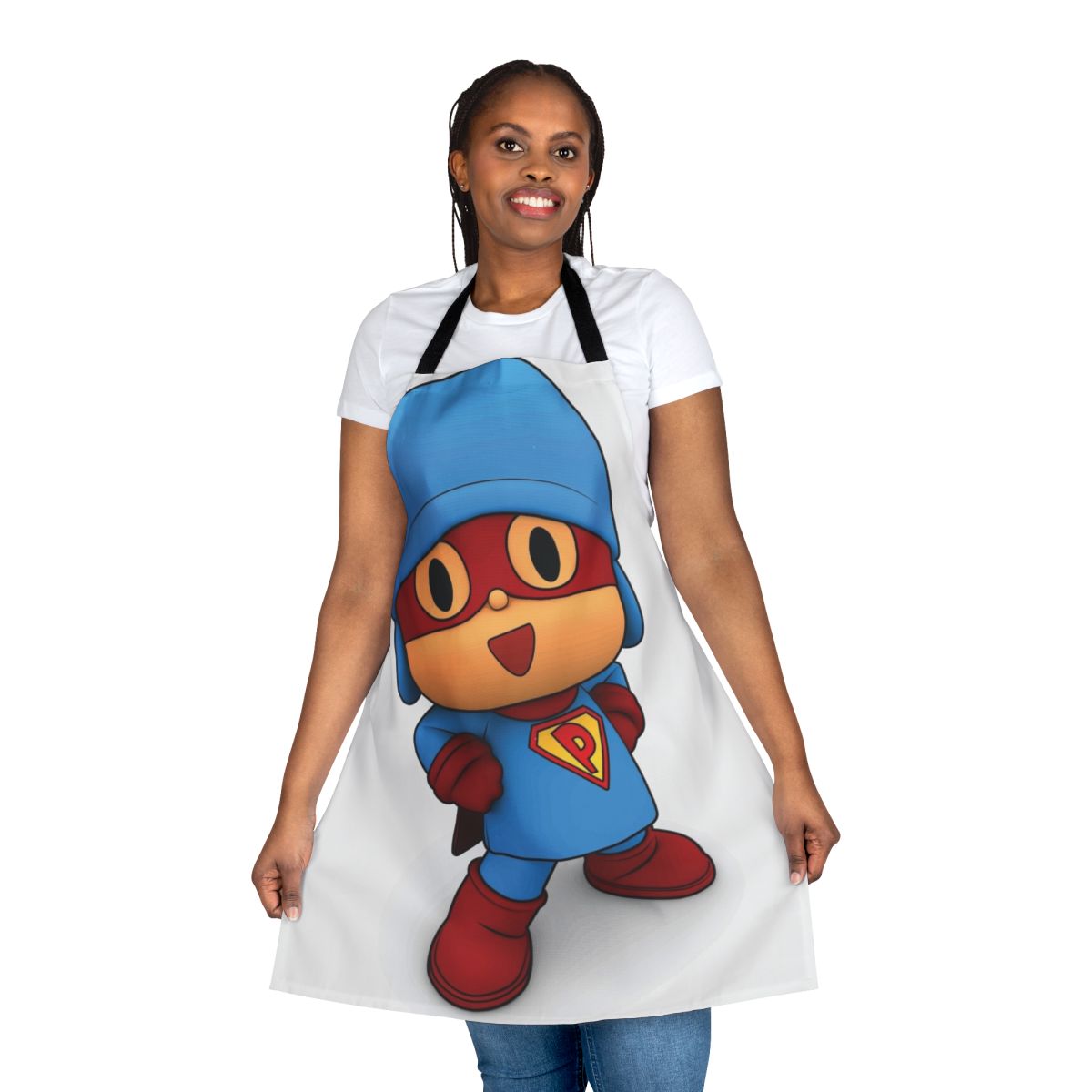 Superhero-Inspired Best Friend Apron with a playful, artful design