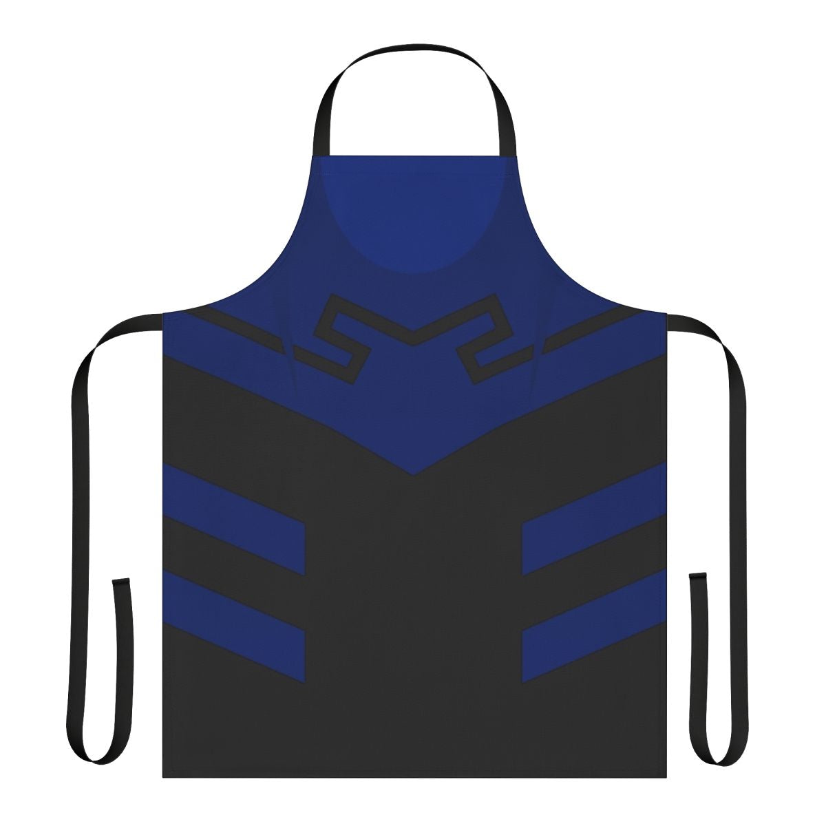 Blue Beetle-themed apron featuring the iconic superhero design