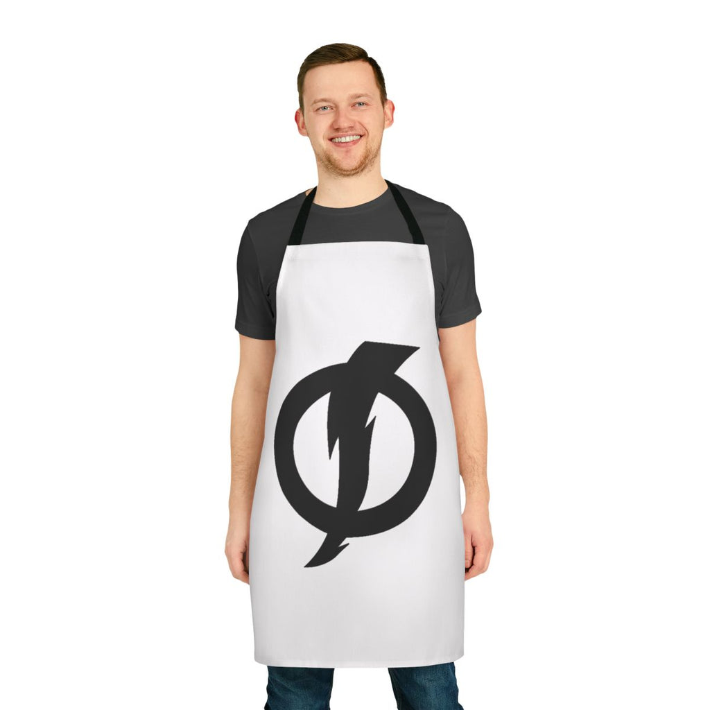 Static Shock inspired graphic design apron featuring the iconic character Virgil Hawkins