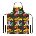 A classic apron design with a superhero-inspired look, perfect for the kitchen.