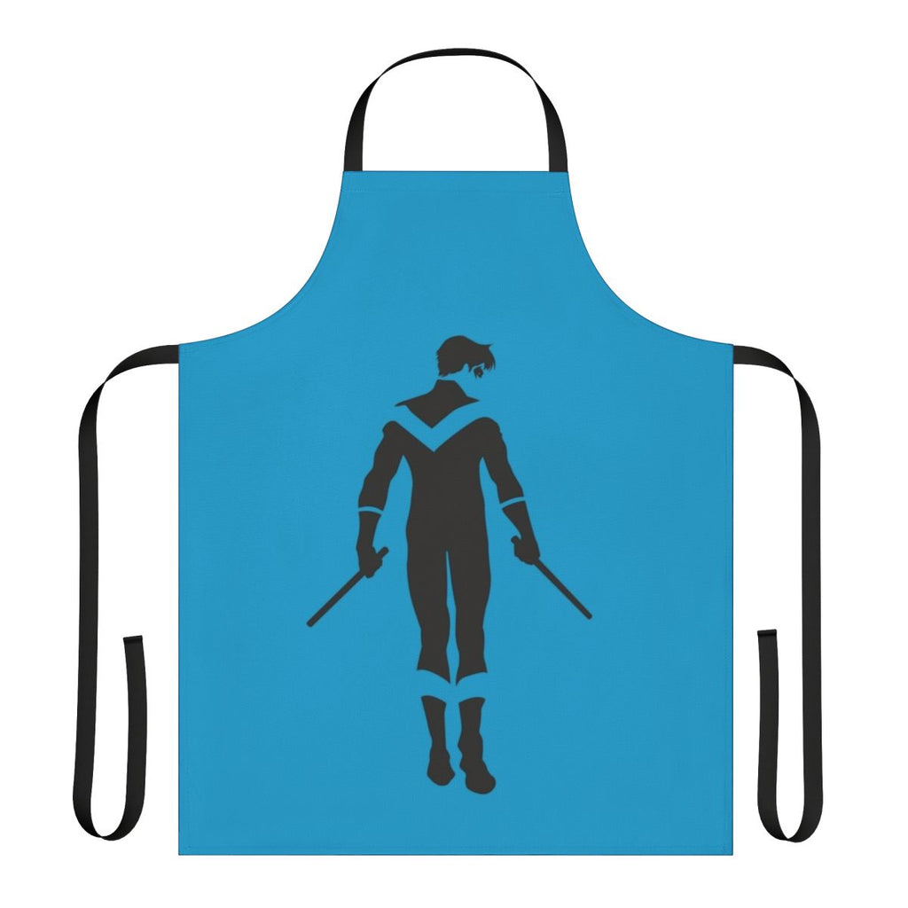 Nightwing-themed apron with minimalist design for DC Comics enthusiasts