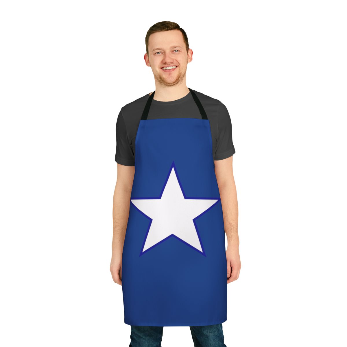 Superhero-inspired star apron