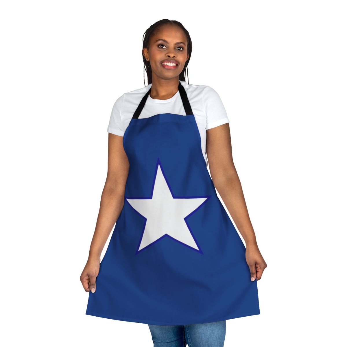 Superhero-inspired star apron