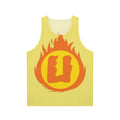 Superhero Letter U Fire Insignia Unisex Tank Top
