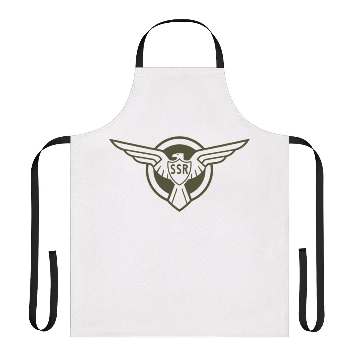 Superhero logo apron featuring a bold, stylized design inspired by the Marvel Cinematic Universe