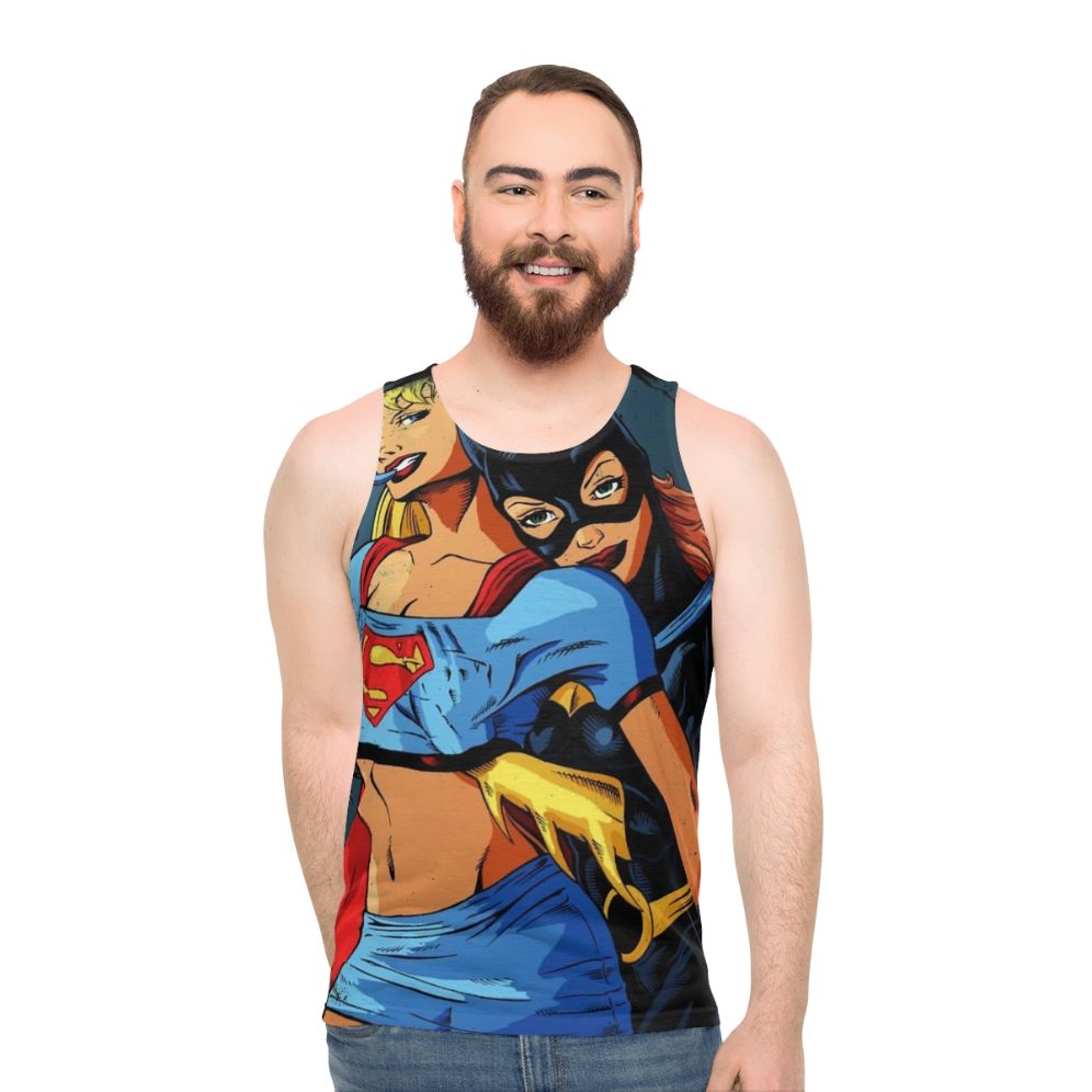 Superhero Love Affair Unisex Tank Top