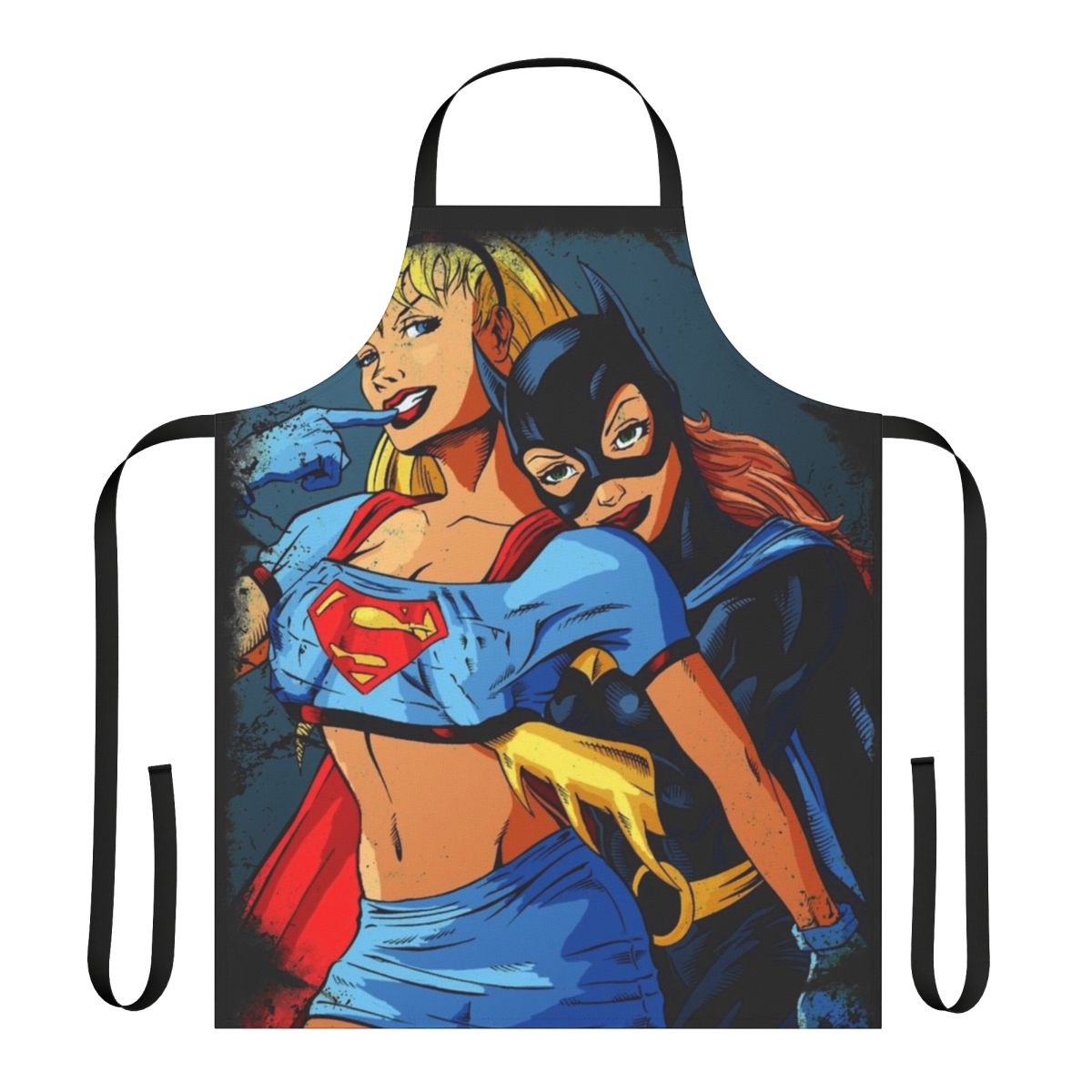 Superhero Love Affair Themed Apron with Adorable Design