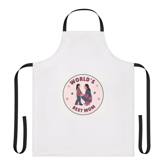 Superhero mom apron with inspirational quote "Every Mom Is A Superhero"