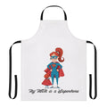 Superhero Mom Apron with "My Mom Is A Superhero" design