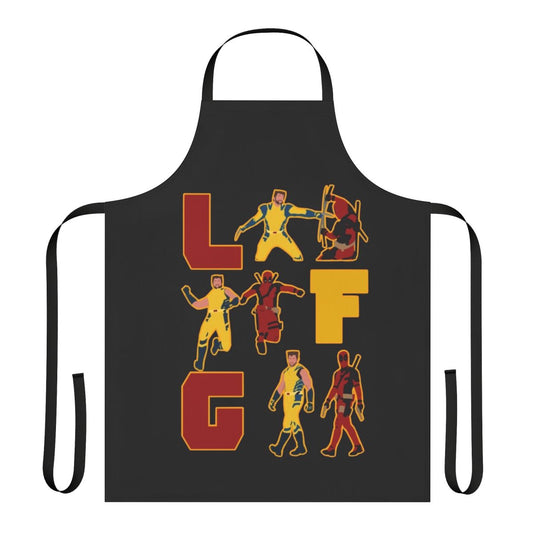 Superhero movie inspired apron