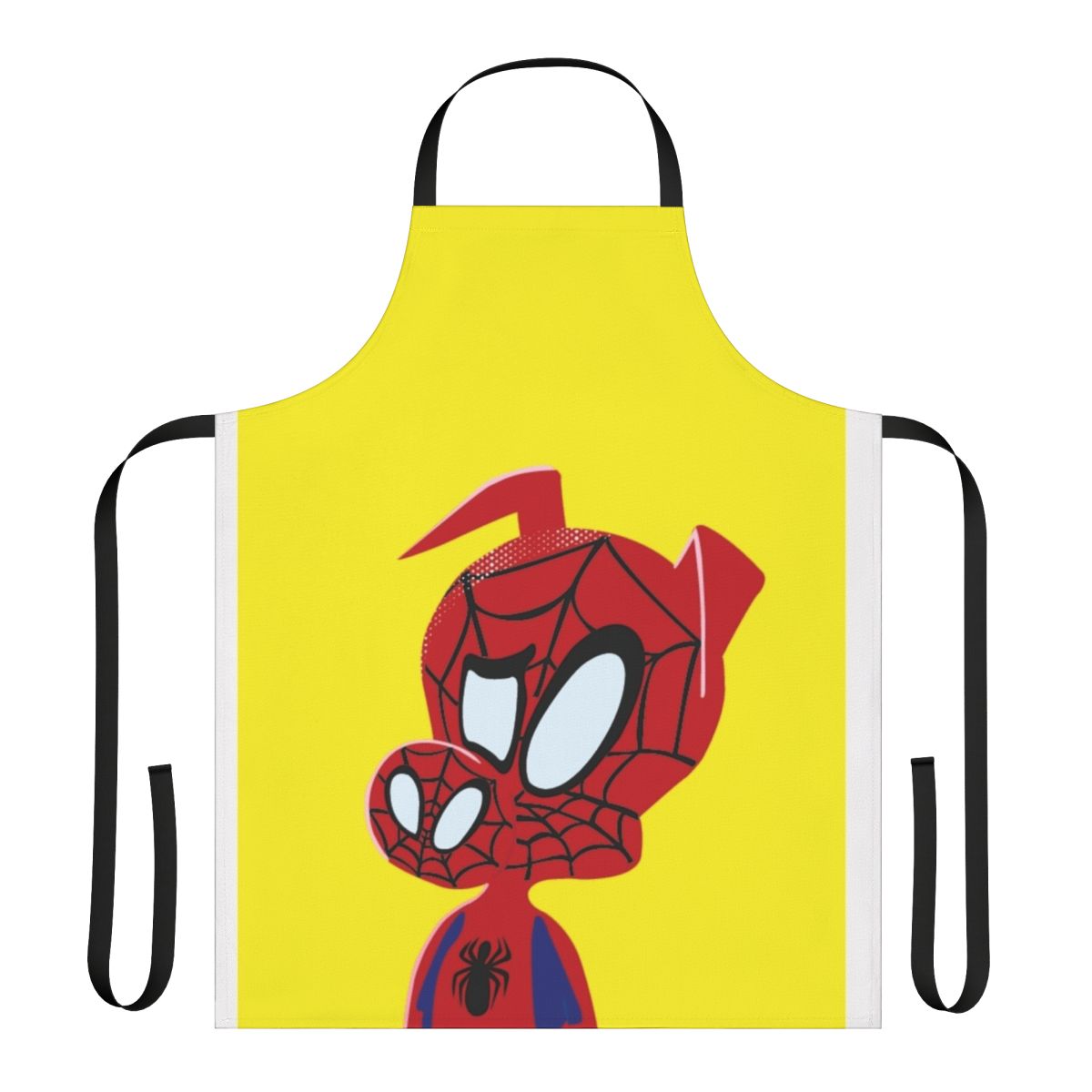 Vibrant apron featuring the animated character Spider-Ham from the Spider-Man: Into the Spider-Verse movie.
