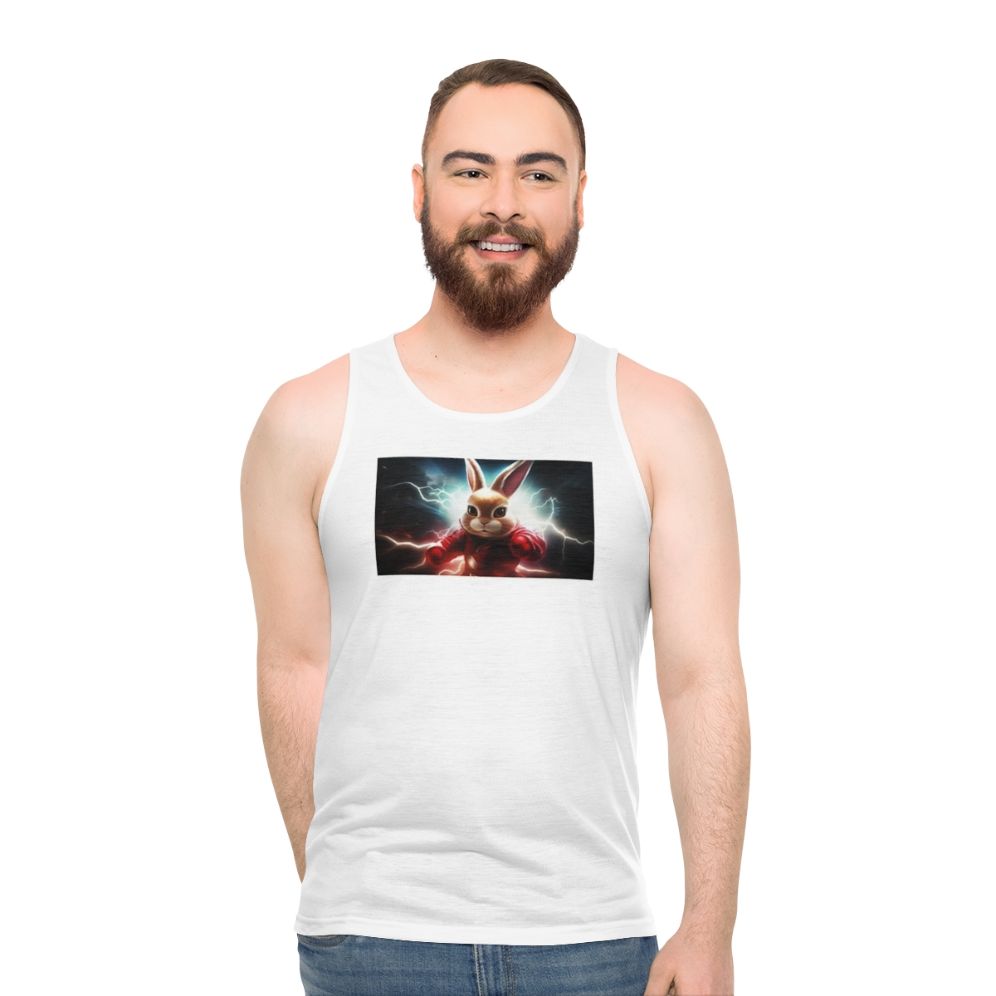 Superhero Rabbit Unisex Tank Top