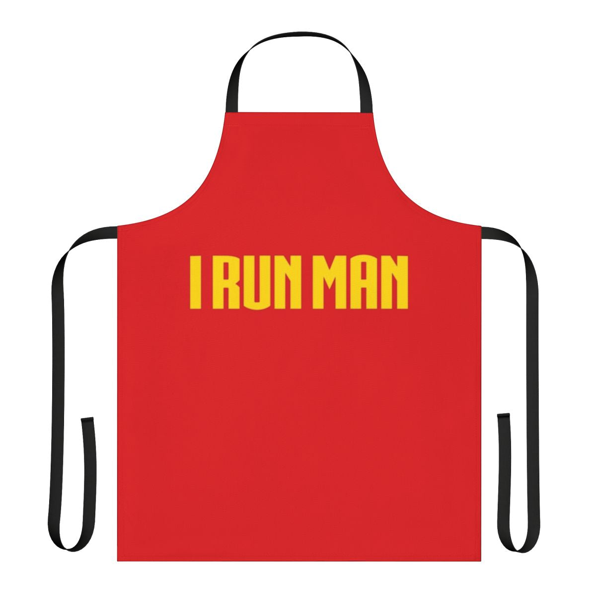 Funny superhero runners ironman t shirt apron