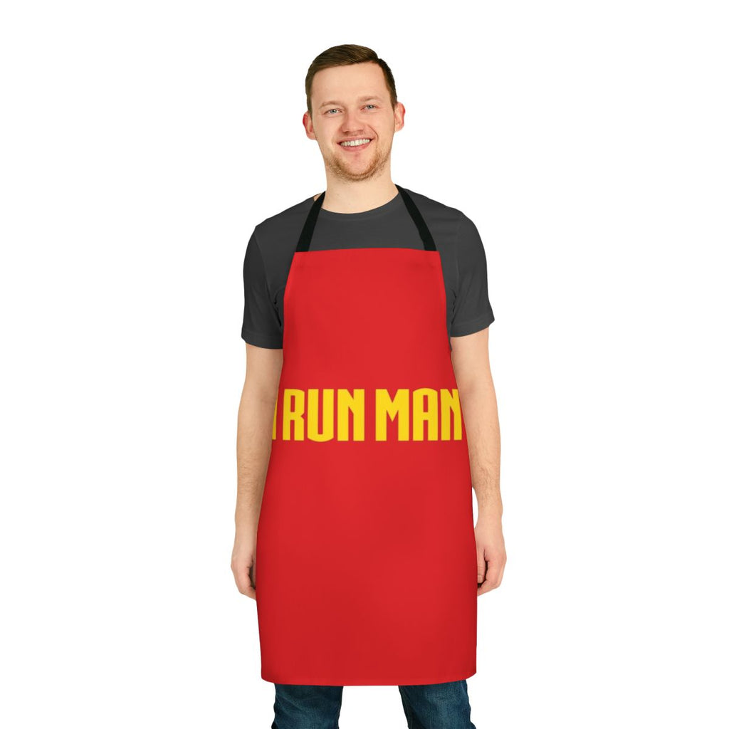 Funny superhero runners ironman t shirt apron