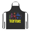 Superhero Silhouette Apron featuring characters from Teen Titans