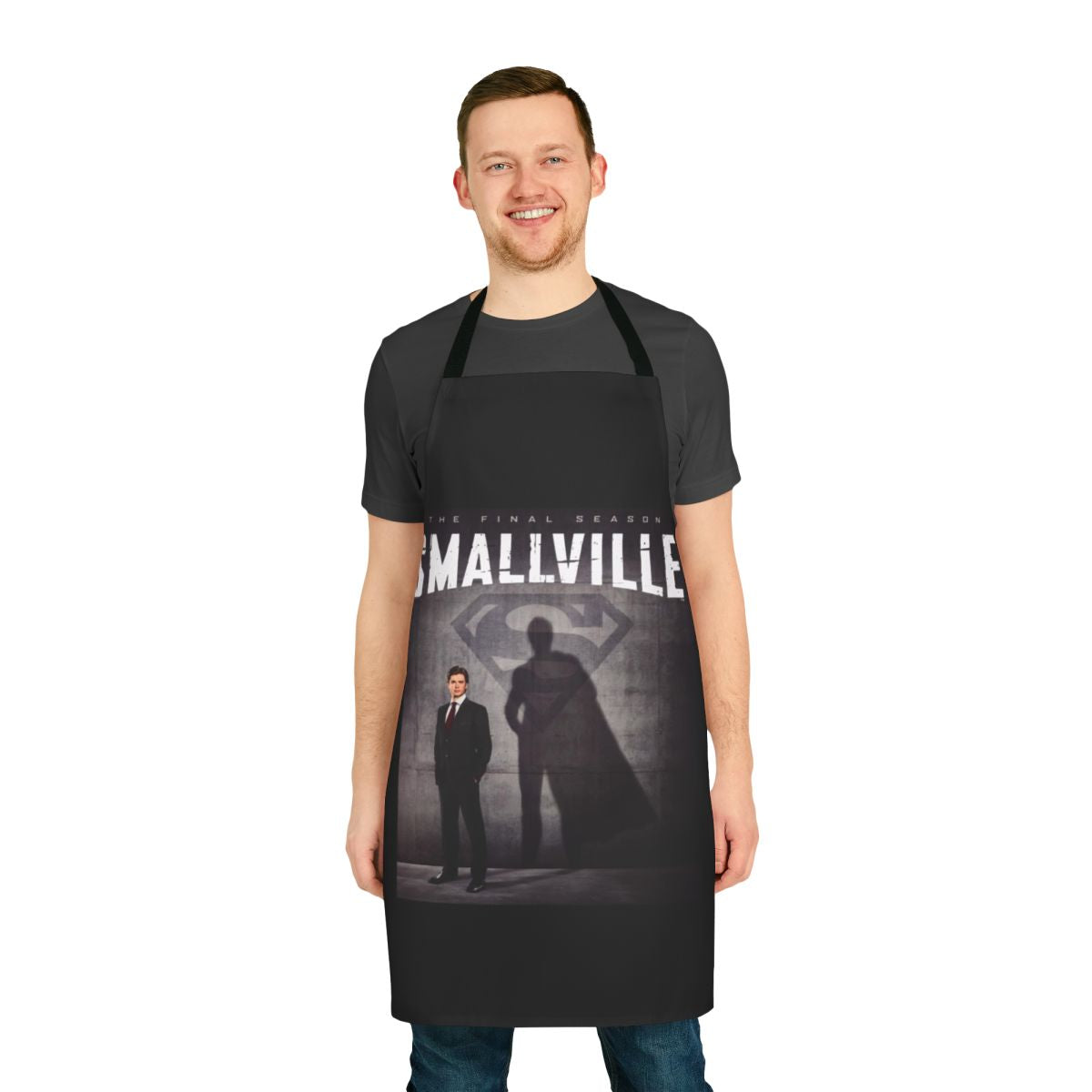 Smallville logo printed on a high-quality apron for fans of the popular TV series