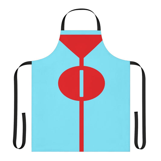Superhero suit-inspired apron with Omni Man design