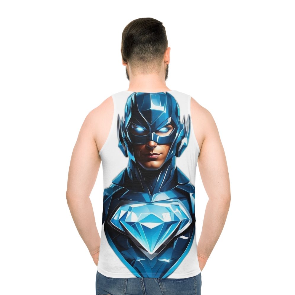 Superhero Unisex Tank Top with Glowing Diamond Logo
