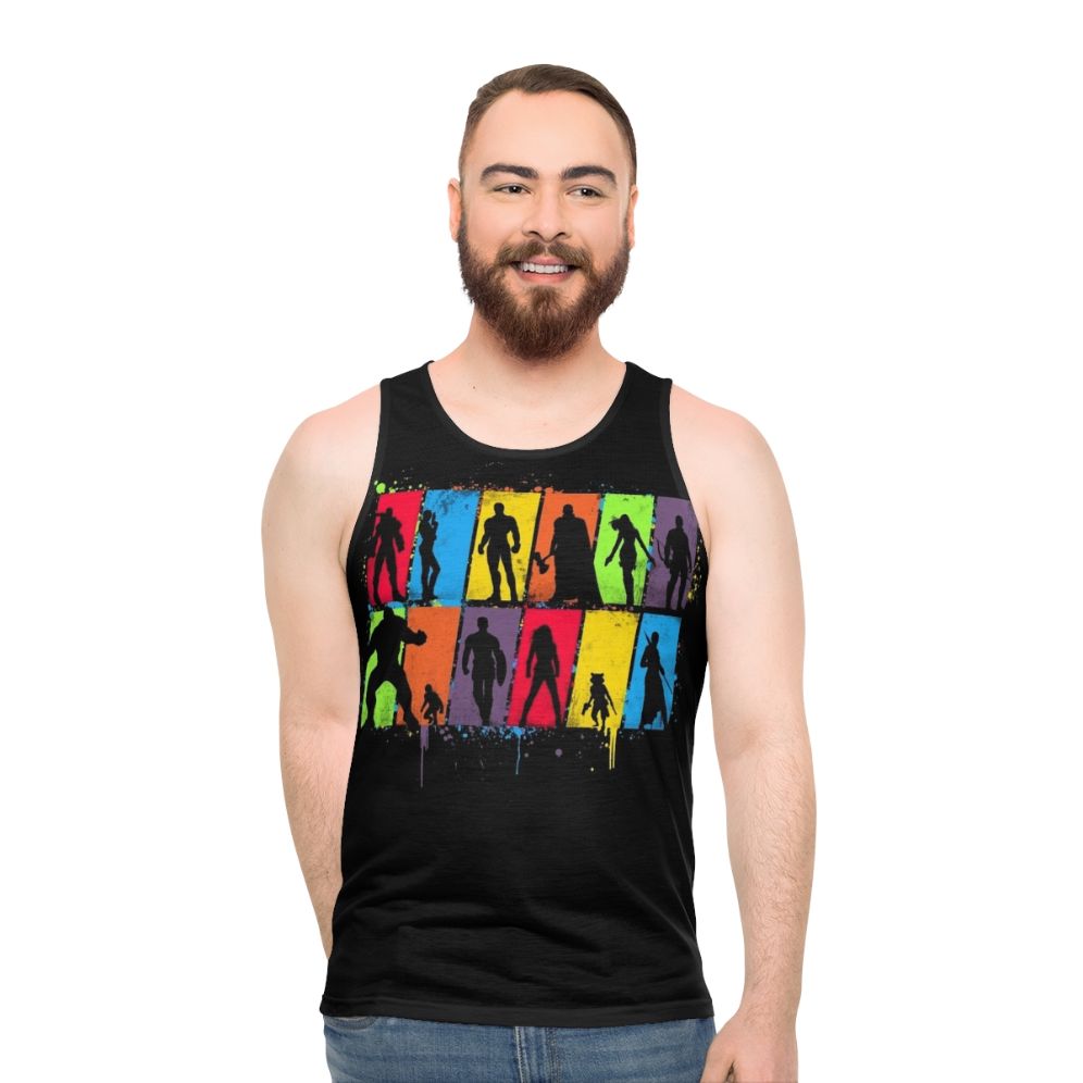 Superhero Tank Top Featuring Marvel Comics Avengers Endgame Design