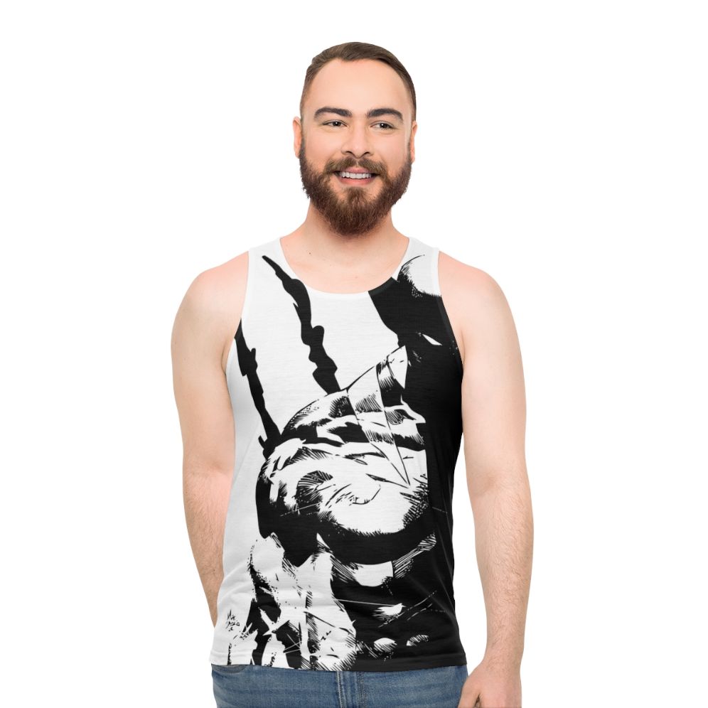 Unisex tank top with "The Best At What I Do" design, perfect for superhero and X-Men fans