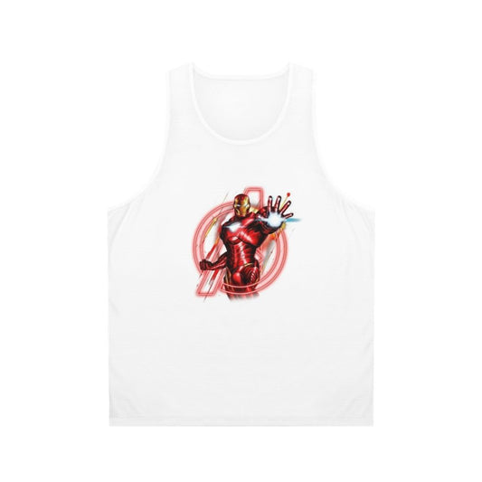 Superhero Unisex Tank Top with Marvel Iron Man Design
