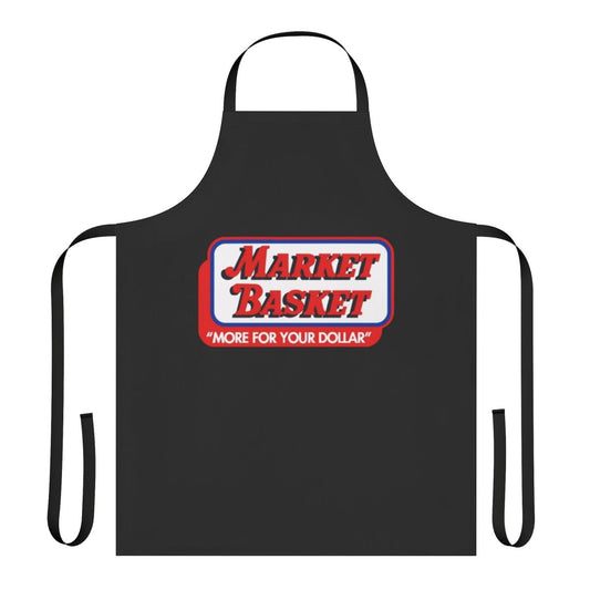 A high-quality reusable apron with the Market Basket supermarket logo