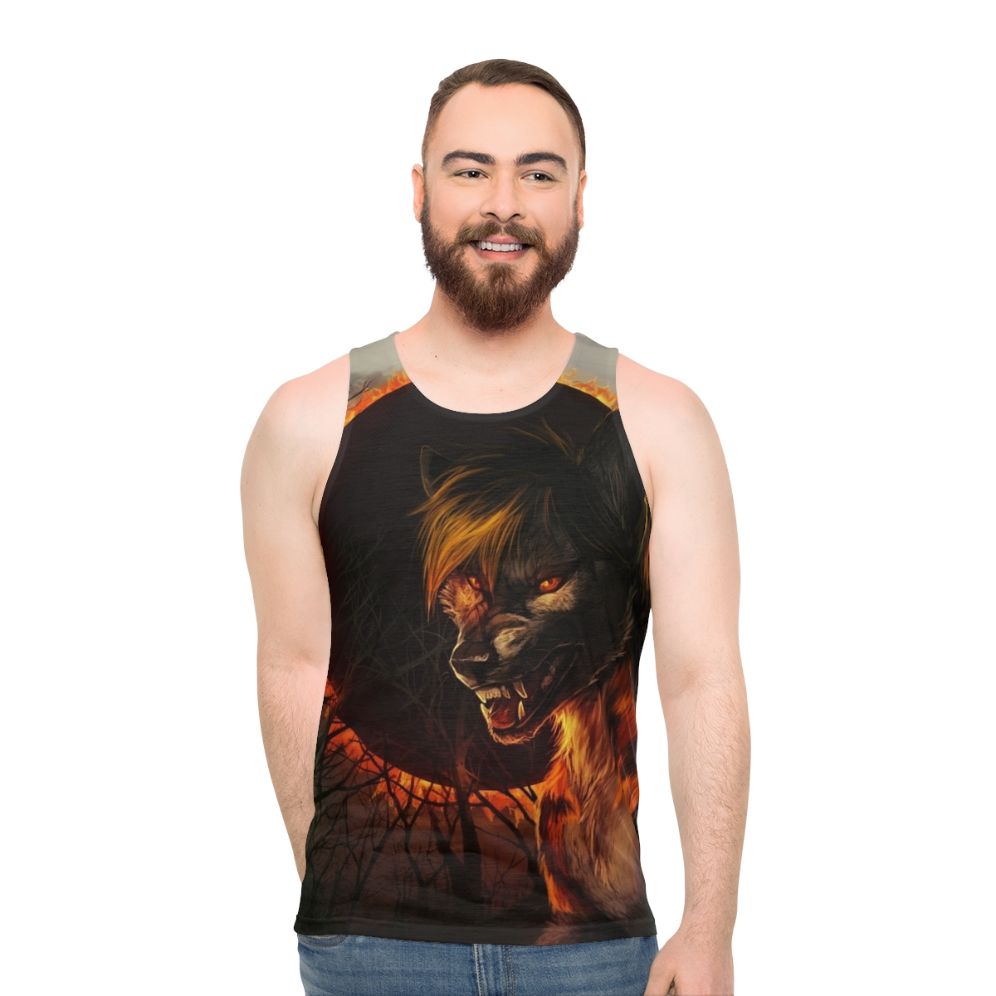 Supernatural Eclipse Wolf Unisex Tank Top