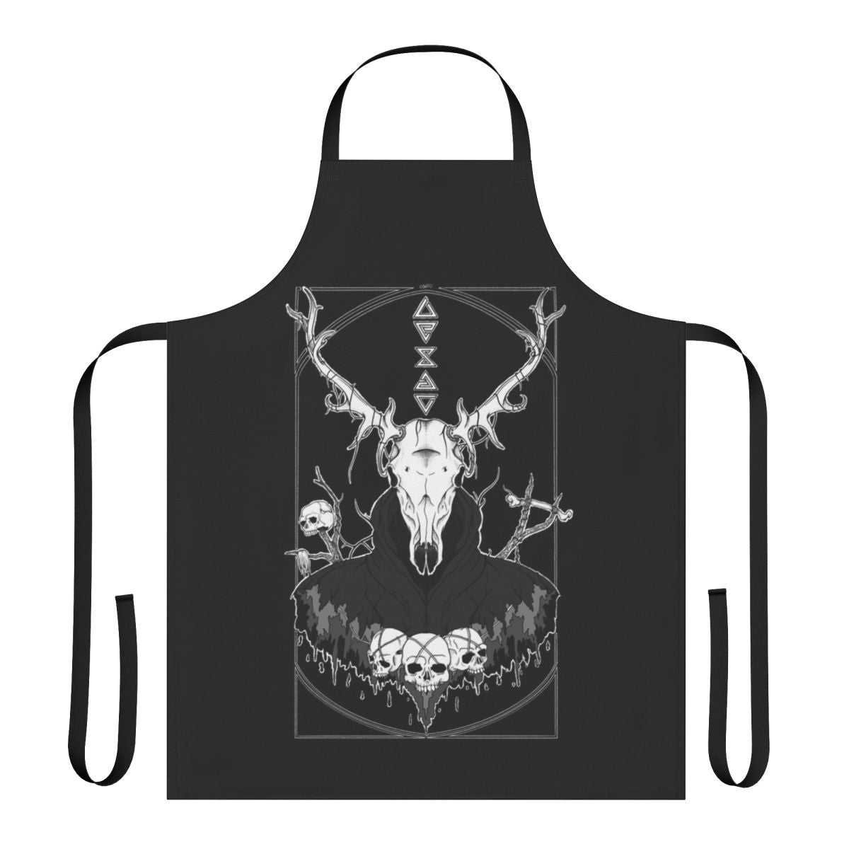 Apron featuring a supernatural forest creature design
