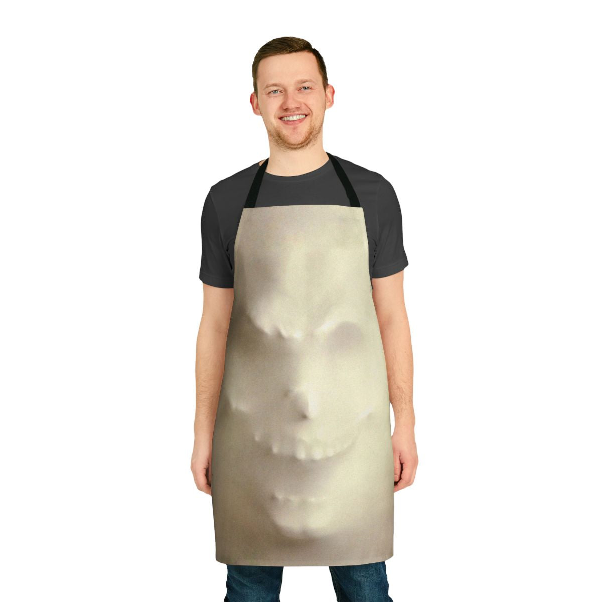 Supernatural horror-themed ghost apron with a spooky design for fans of The Frighteners movie.