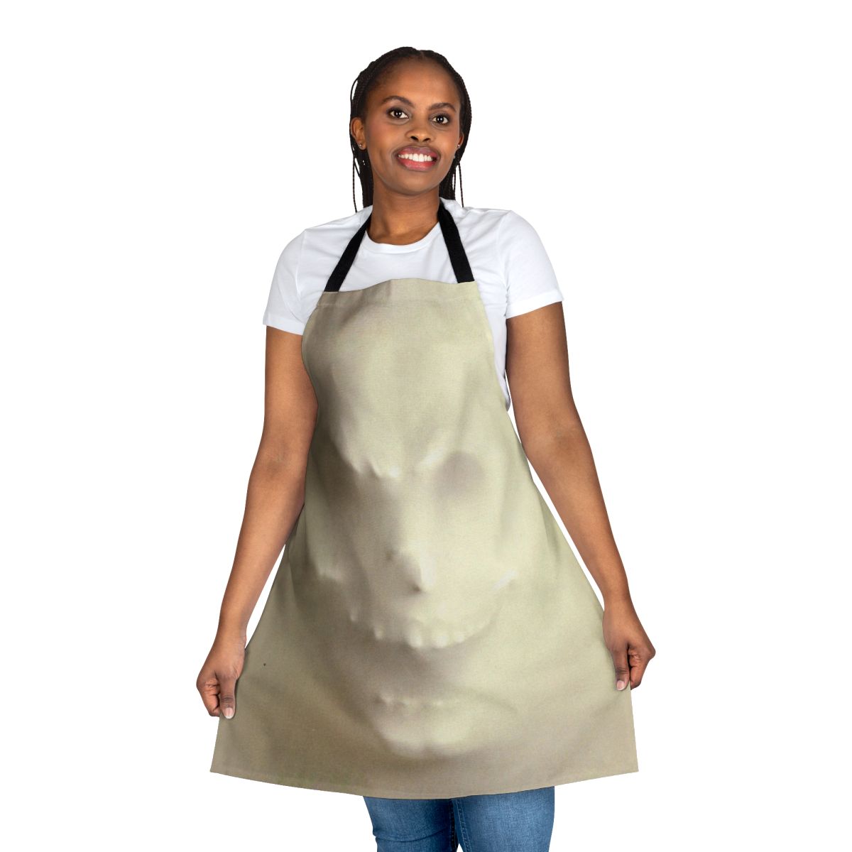 Supernatural horror-themed ghost apron with a spooky design for fans of The Frighteners movie.