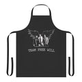 Supernatural-inspired apron featuring the "Team Free Will" design