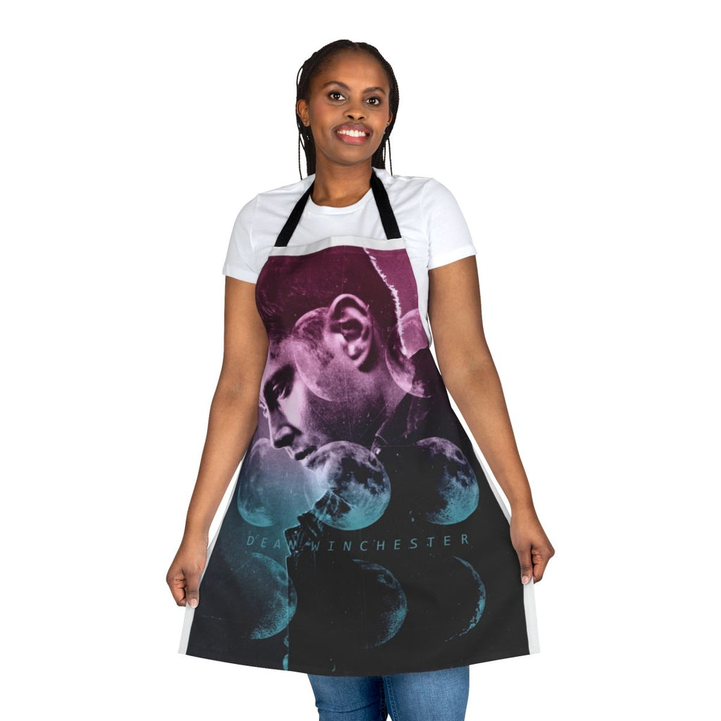 Supernatural-inspired Dean Winchester apron with custom graphics