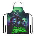 A black apron featuring the characters from the TV show "What We Do in the Shadows"