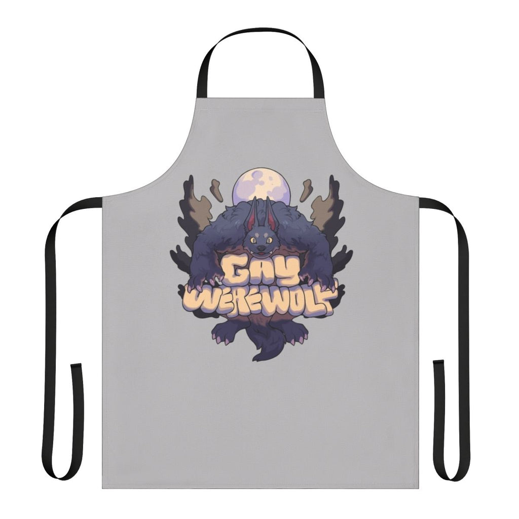 Supernatural werewolf apron with a whimsical, fantasy design for the kitchen