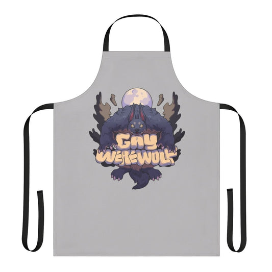 Supernatural werewolf apron with a whimsical, fantasy design for the kitchen
