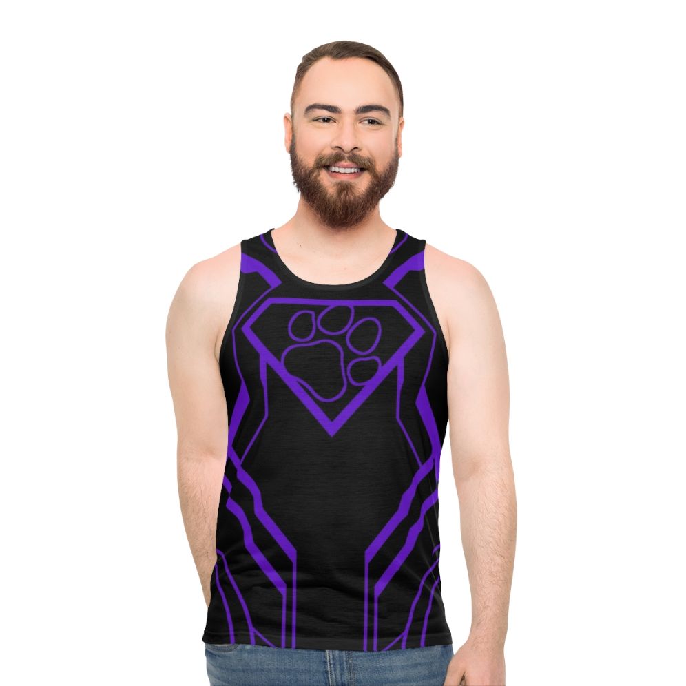 Superpup LGBTQ Unisex Purple Tank Top
