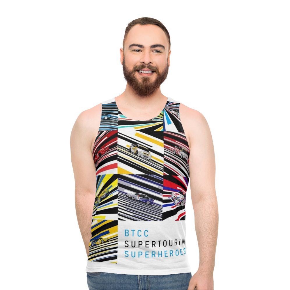 Supertouring Superheroes Unisex Tank Top