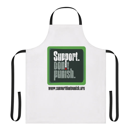 Support Don't Punish Apron promoting drug policy reform and harm reduction