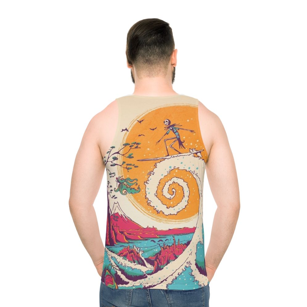Surf Before Christmas Unisex Tank Top with Tim Burton's Nightmare Before Christmas Design